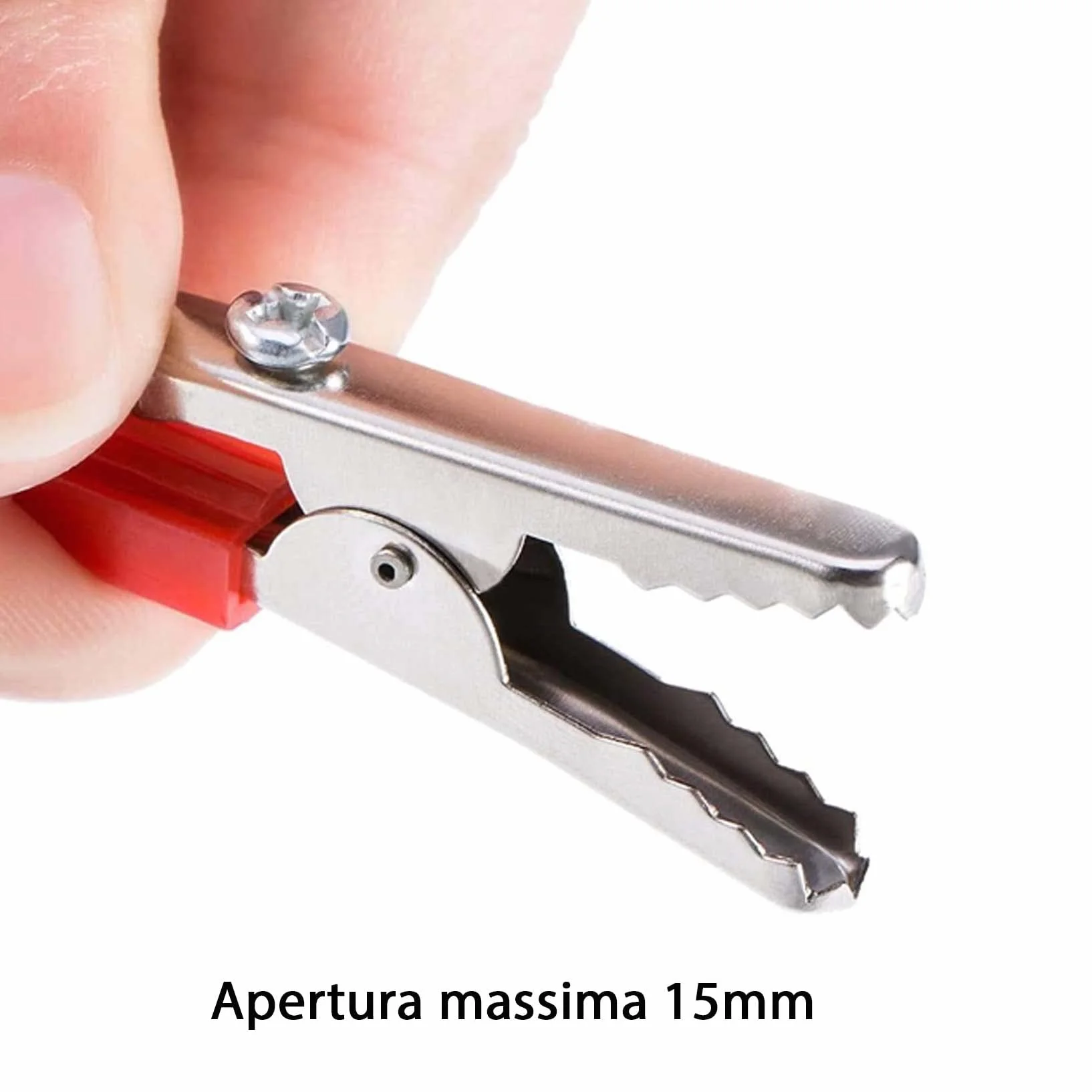 Pinza a Coccodrillo 5.5cm Morsetti di Prova da Elettricista 4 Pezzi
