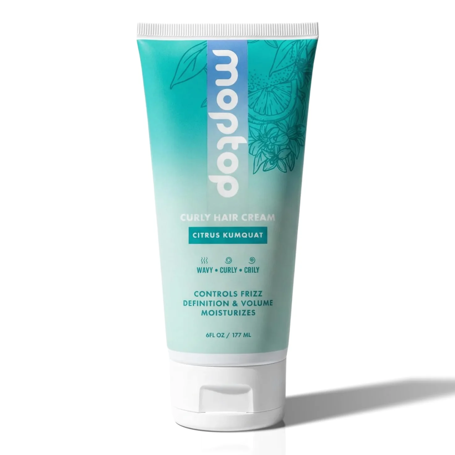 MopTop Crema per ricci, definizione dei ricci, per capelli ondulati, ricci e ritorti, controlla il crespo e aumenta il volume, ingredienti naturali e senza residui, attivatore per ricci, Frag