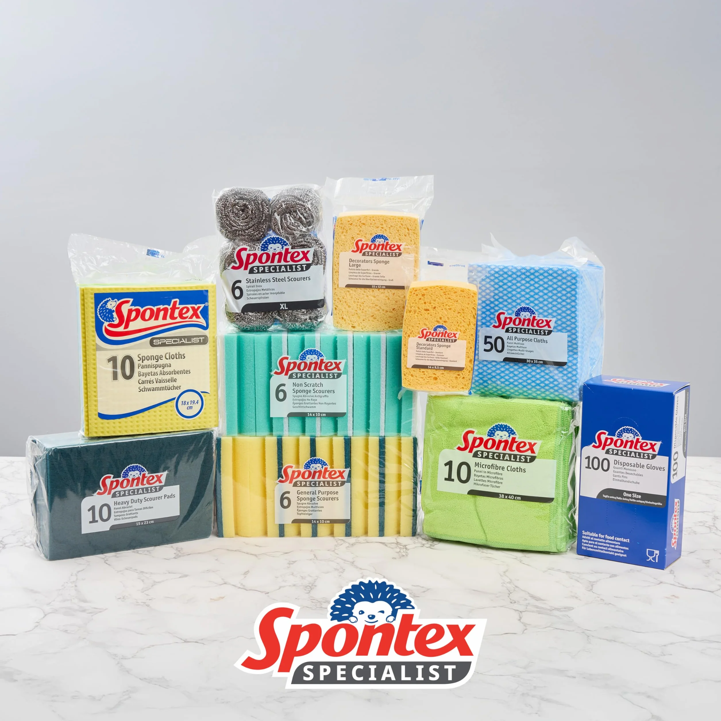 Spontex Specialist Spugna abrasiva XL Confezione da 6