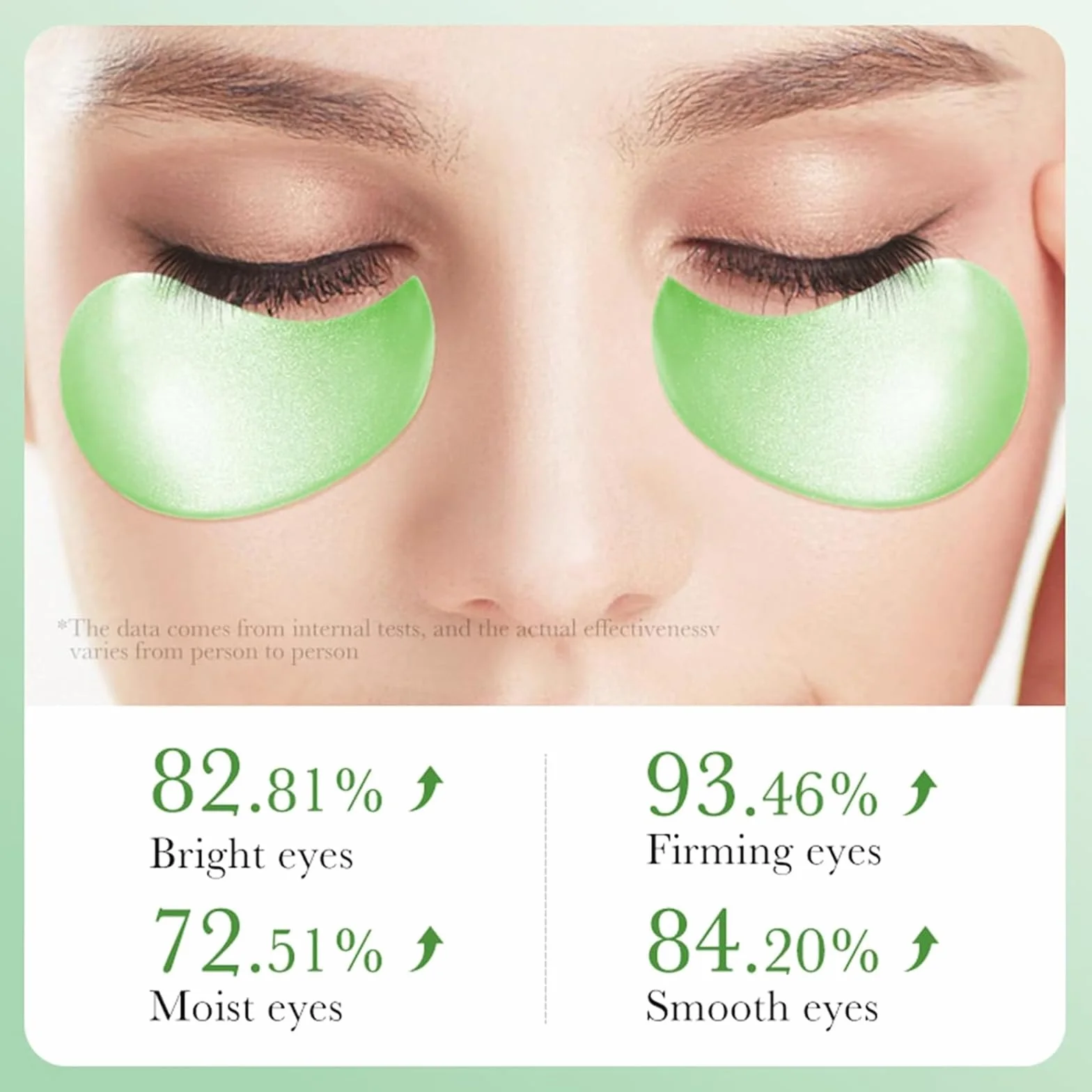 60 Pcs Maschera Occhi di Aloe Vera,Patch Occhiaie e Borse,Collagene Patch Occhi, Rimuovi Borse, Riduce le Rughe e le Linee Sottili, Migliora e Rassoda la Pelle degli Occhi