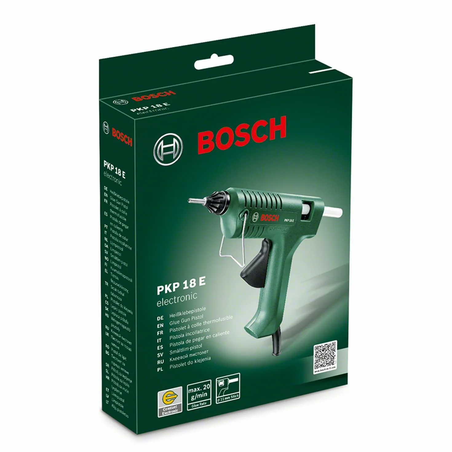 Bosch PKP 18 E pistola incollatrice 240 V colla a fusione ugello extra-lungo
