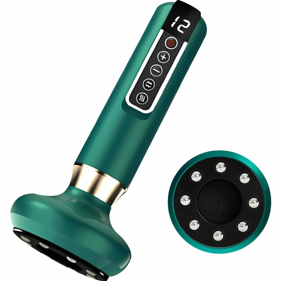 Massaggiatore Anti Cellulite Aspirante, Regolabile a 12 Livelli Infrarossi Vacuum Ventosa Elettrica Anticellulite per Gambe, Addome