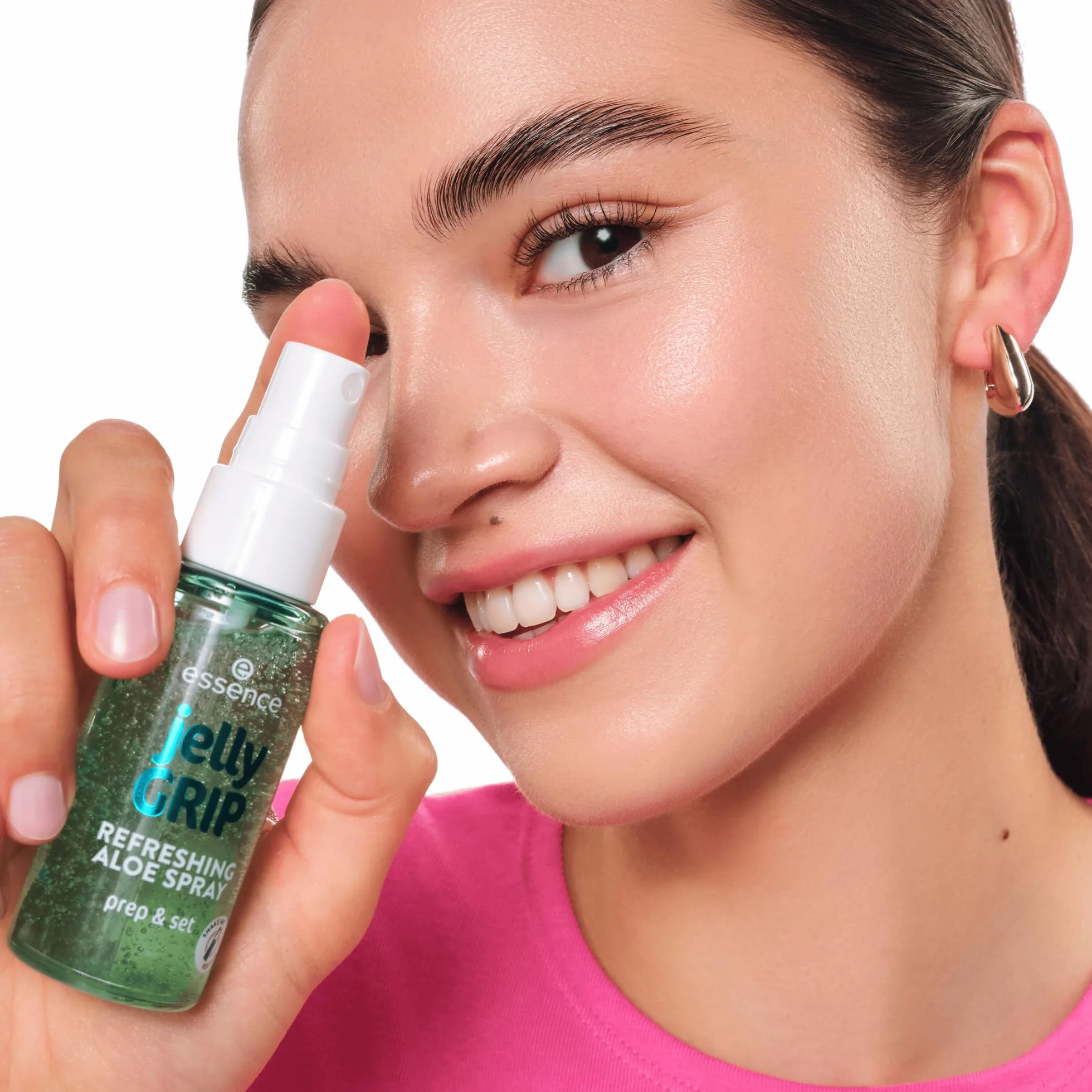 essence Jelly GRIP REFRESHING ALOE SPRAY, idratante, rinfrescante, rugiadosa (50ml)