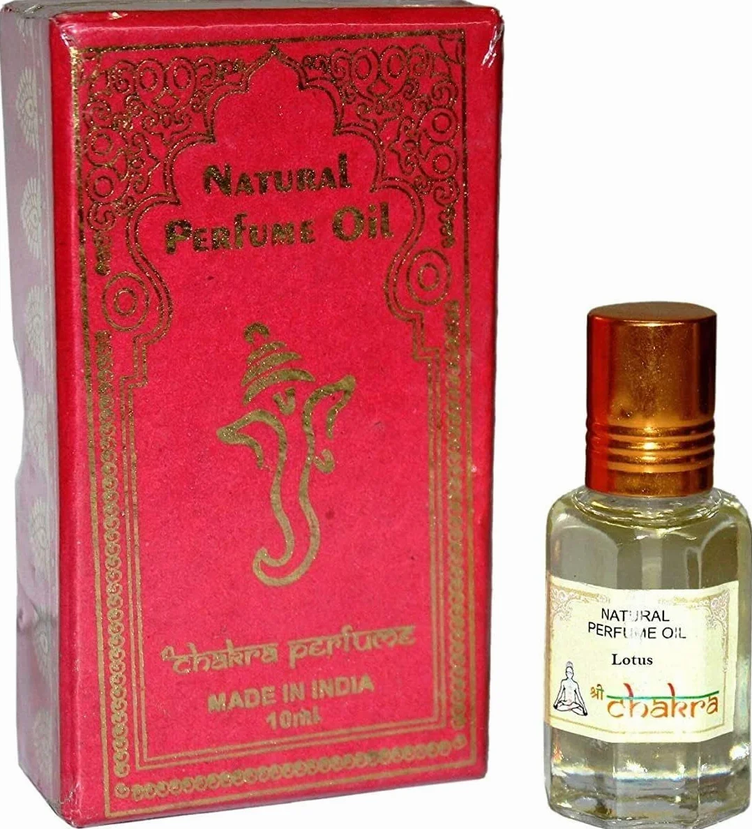 RSGM - Olio profumato indiano di loto naturale, 10 ml, lunga durata