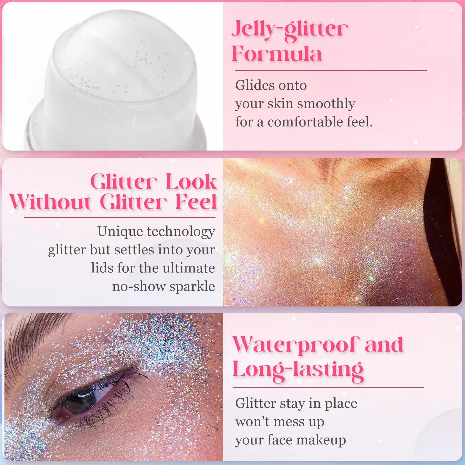 Roll-on Body Glitter Gel,Roll-on Corpo Glitter Gel,Mermaid Paillettes Glitter Corpo Capelli per Festival Rave Accessories,Shimmer Makeup per Festival Halloween Rave Party