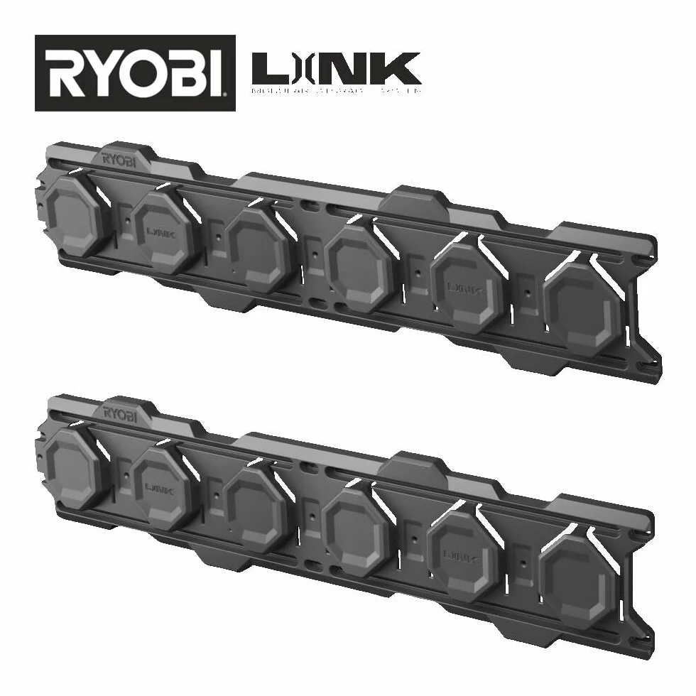 RYOBI Link System starter pack RSLWPK-7PC 2 guide a parete 4 ganci 1 vassoio doppio