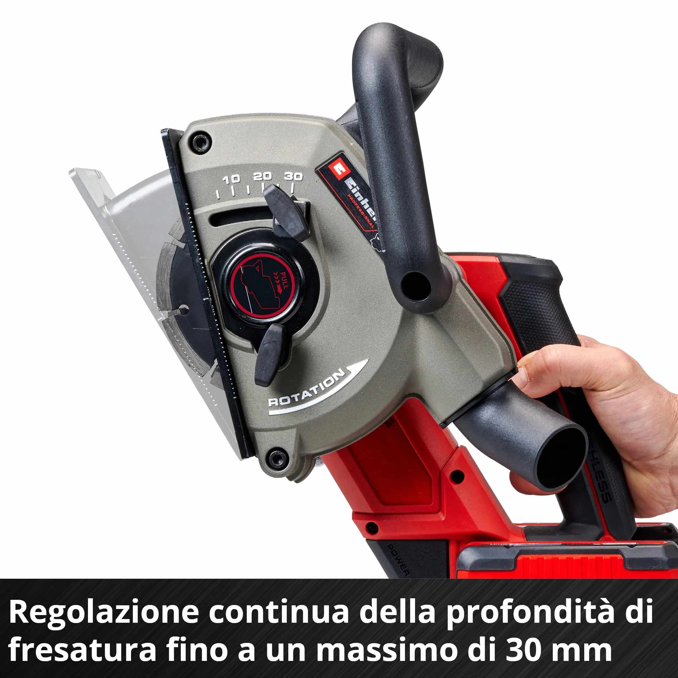 Einhell Professional TP-MA 36/30 Li BL-Solo Power X-Change Scanalatore 36 V 1500 W larghezza di taglio 30 mm profondità di taglio 30 mm
