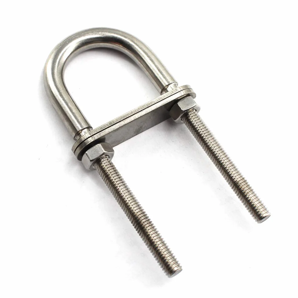 M8x100 U Bolt in 304 Acciaio Inox 2 Pezzi
