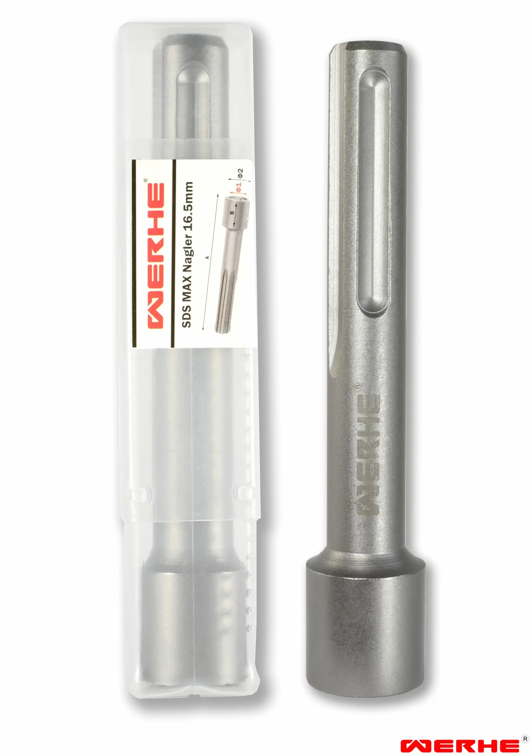 WERHE Martello Martinetto Professionale 16,5x25x145 SDS Max Driver do chiodatrice