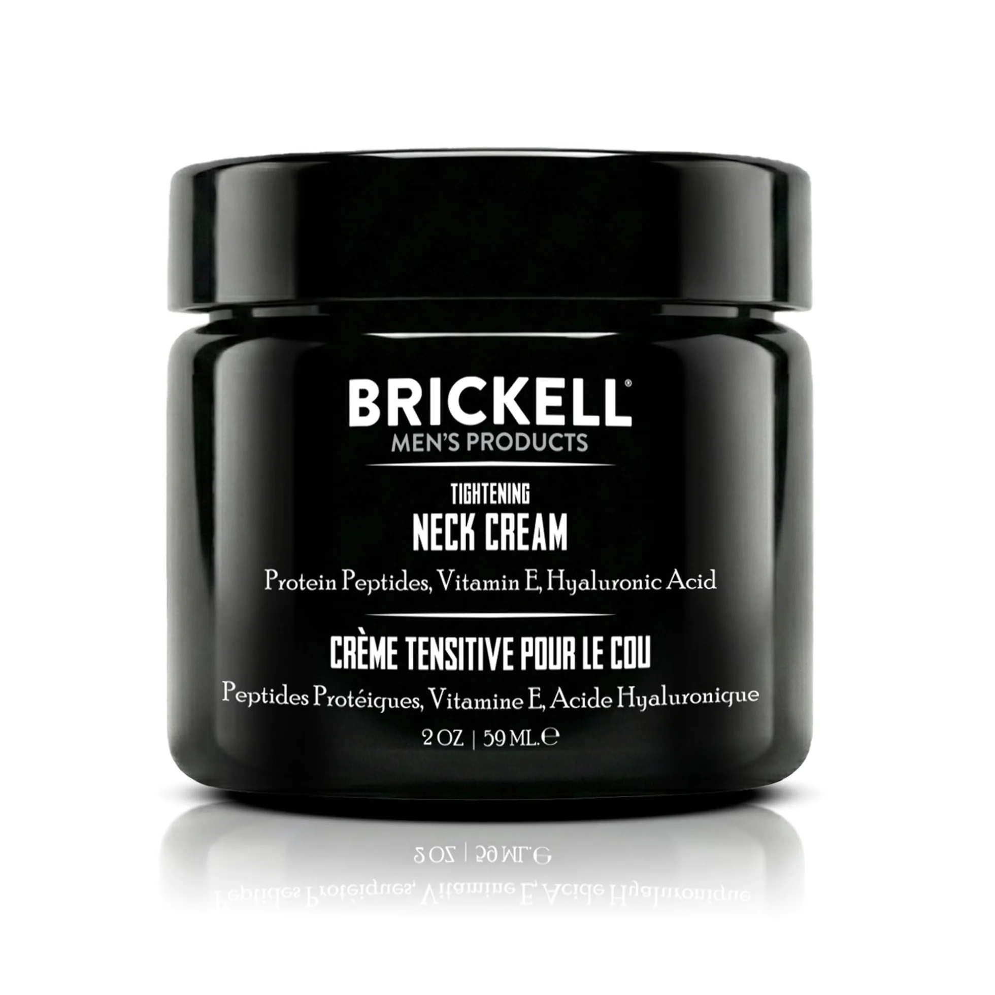 Crema rassodante per il collo Brickell Men's, naturale e biologica, crema rassodante e rassodante per il collo, crema antirughe, 59 ml, senza profumo