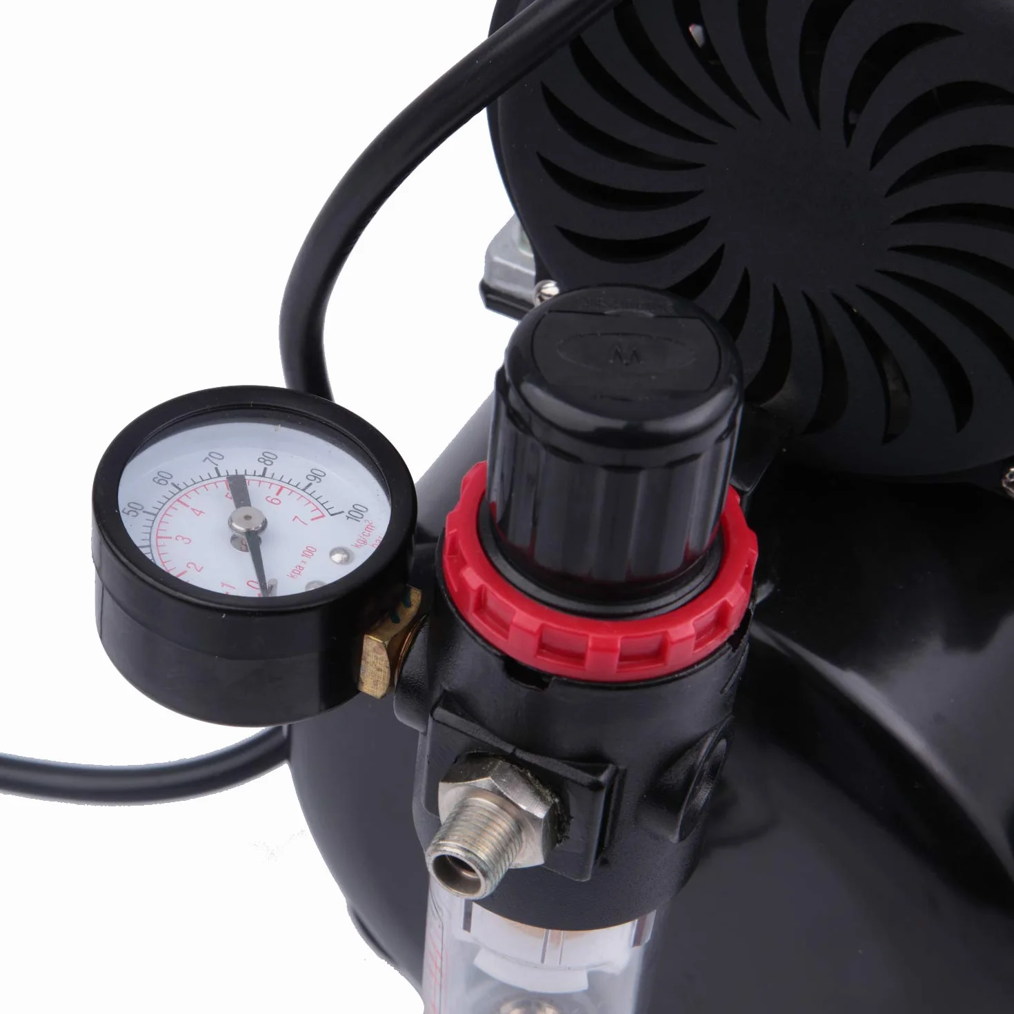 Timbertech ABPST08 Pistone Olio Compressore Aerografo Silenzioso Ventola Raffreddamento