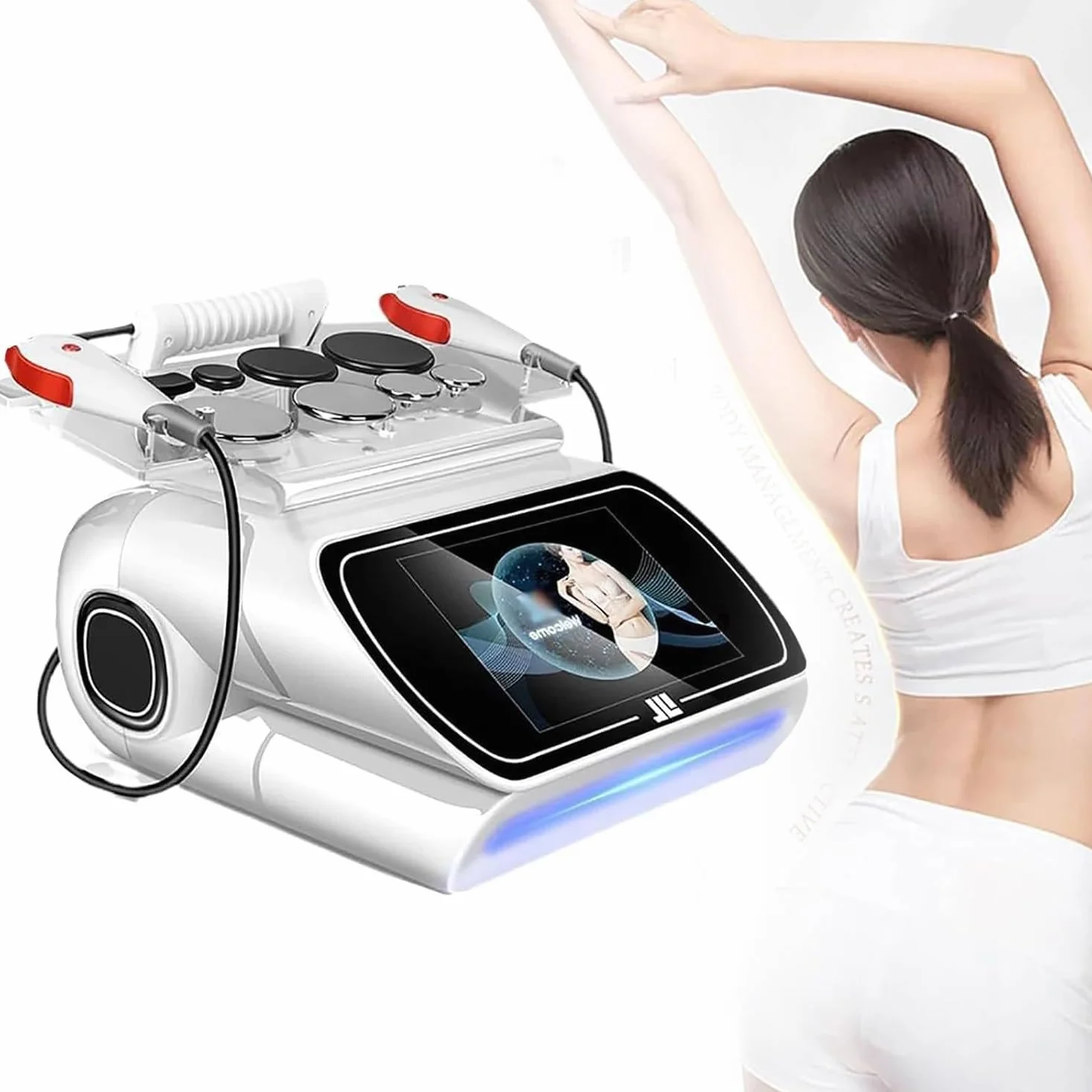 Macchina per terapia Tecar per dolori corporei, macchina per rassodamento della pelle a 448 KHz,per sollevamento e rassodamento + modellamento + assistenza sanitaria