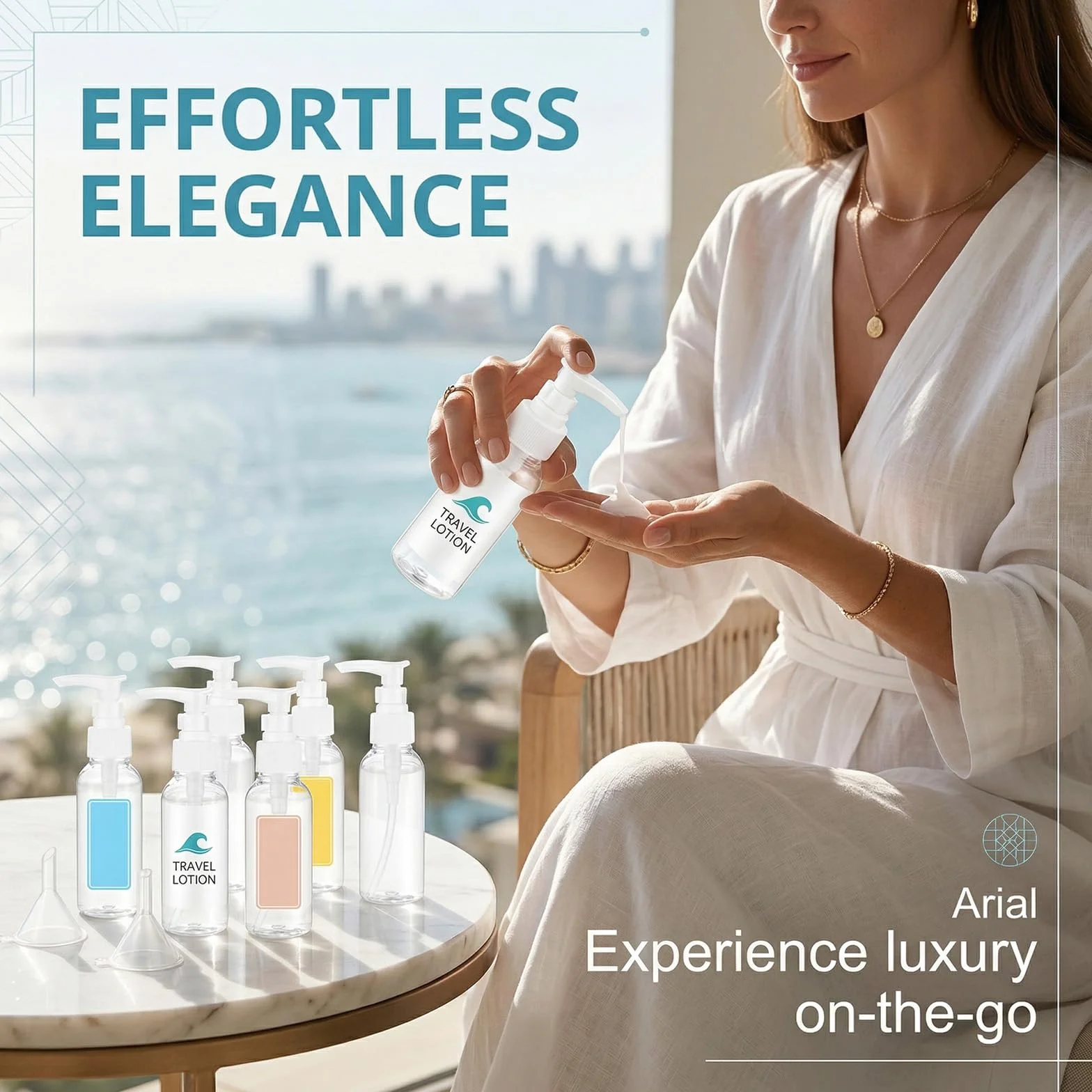 6 Pezzi Distributore a Pompa Airless 50ml, Flacone a Pompa Vuoto in Plastica Trasparente, Distributore di Crema & Sapone, Inclusi 3 Imbuti & 1 Etichetta, Ideali per Cosmetici, Shampoo & Crema