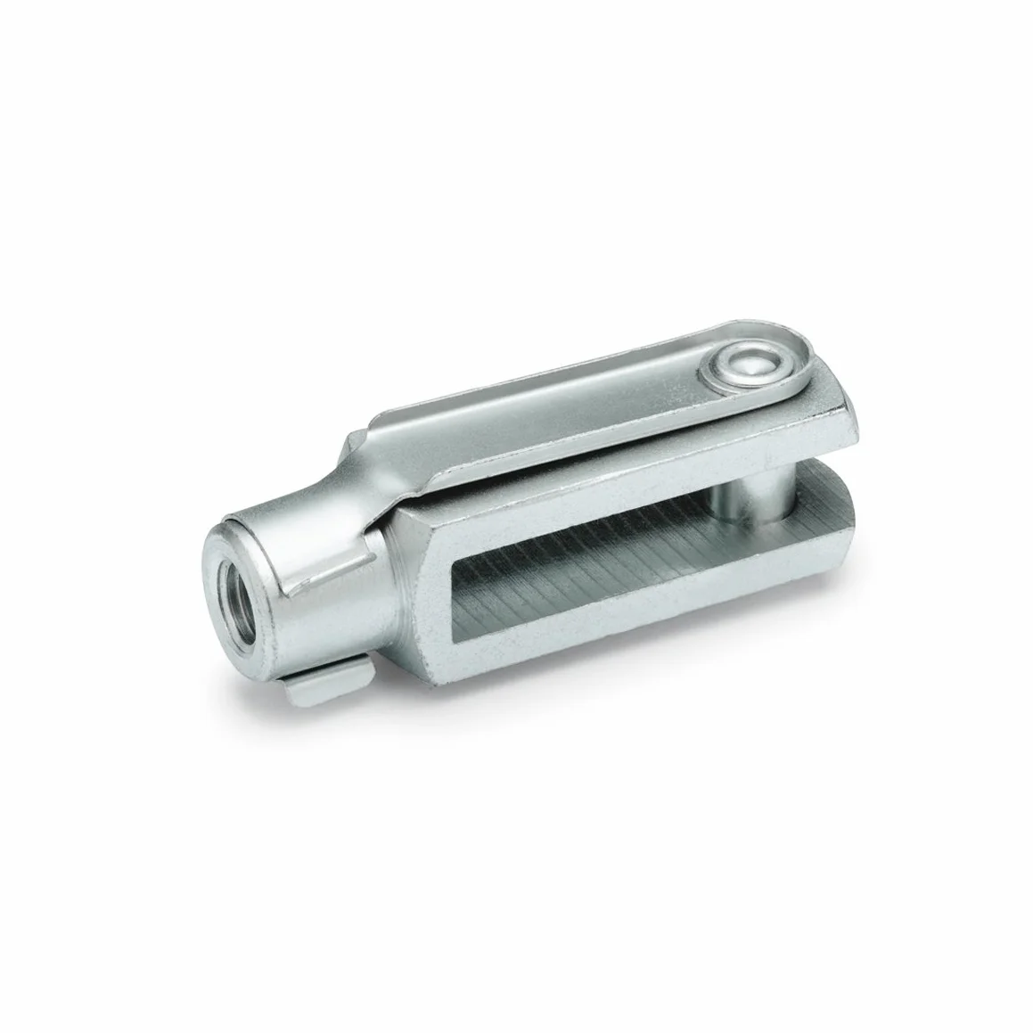 Ganter Norm elementi GN 751 Gabel Giunti con molla a scatto Bulloni Acciaio zincato passivato Blu argento GN 751-10-40-M10-B