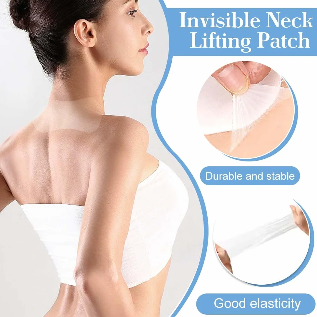 Confezione da 50 cerotto lifting per il collo, cerotto lifting invisibile,solleva la pelle cadente all'istante, cerotto traspirante impermeab,Cerotti,face tape viso lifting