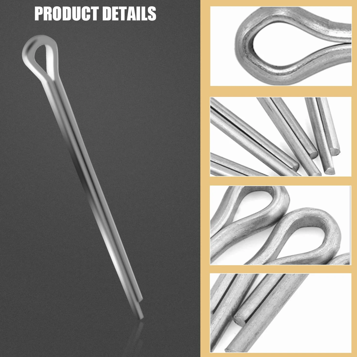 Set Di Coppiglie In Acciaio Inossidabile 160 Pezzi M1.5 M2 M2.5 Coppiglia Spaccate Perni Elastiche