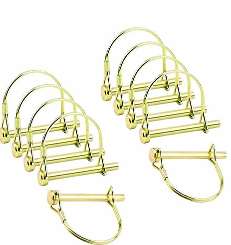 INCREWAY 7 mm Heavy Duty Safety Frizione Albero Spilla di bloccaggio con filo di blocco 10 Pz Hitch Pto Rotonda Rimorchi