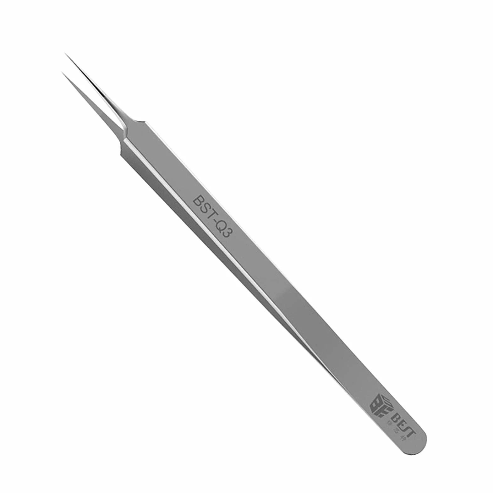 Pinzette in acciaio inox extra fine con punte curve per laboratorio