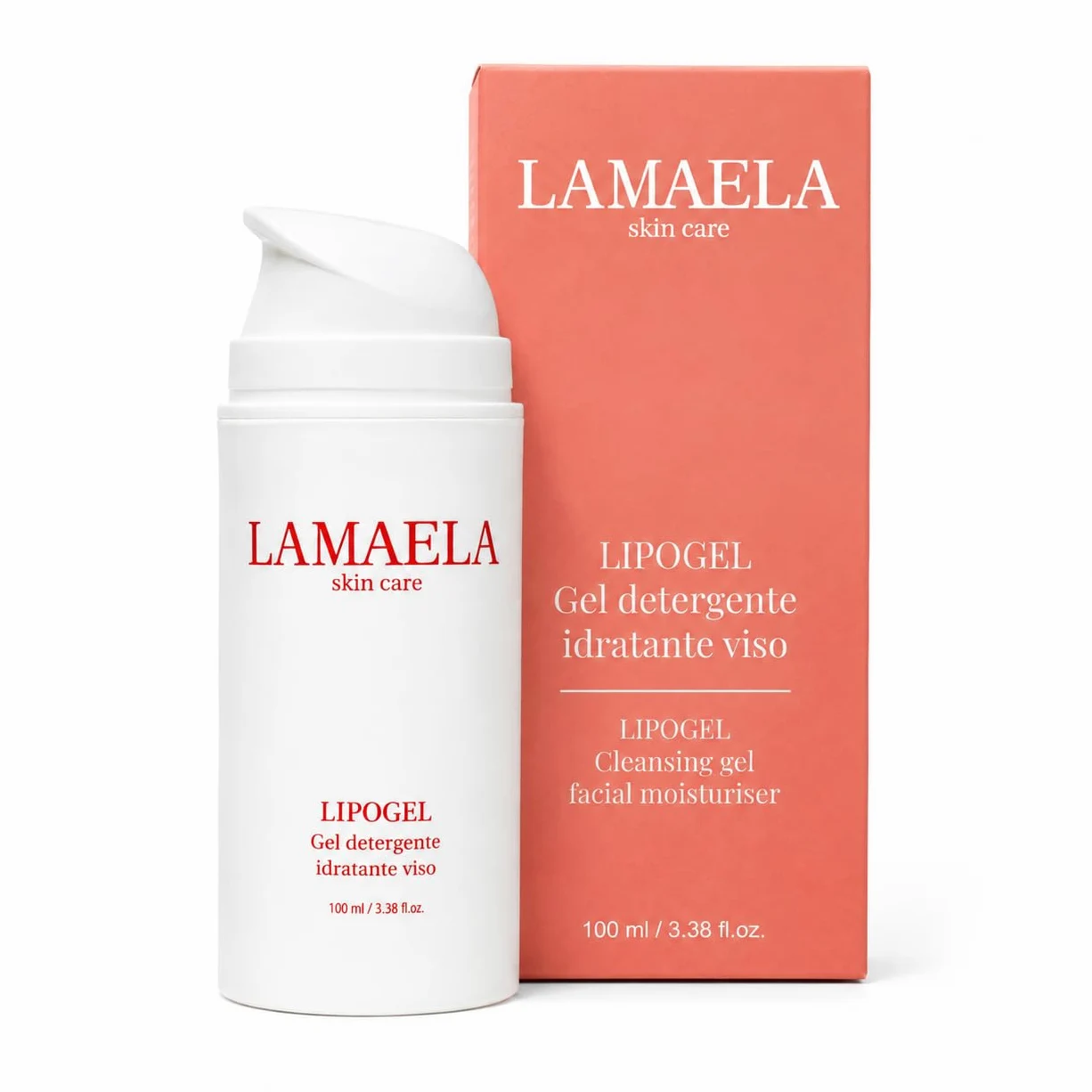 Detergente viso e occhi | LAMAELA LIPOGEL - Gel detergente idratante con azione struccante anche per trucco waterproof - effetto purificante - tutti i tipi di pelle - 100 ml