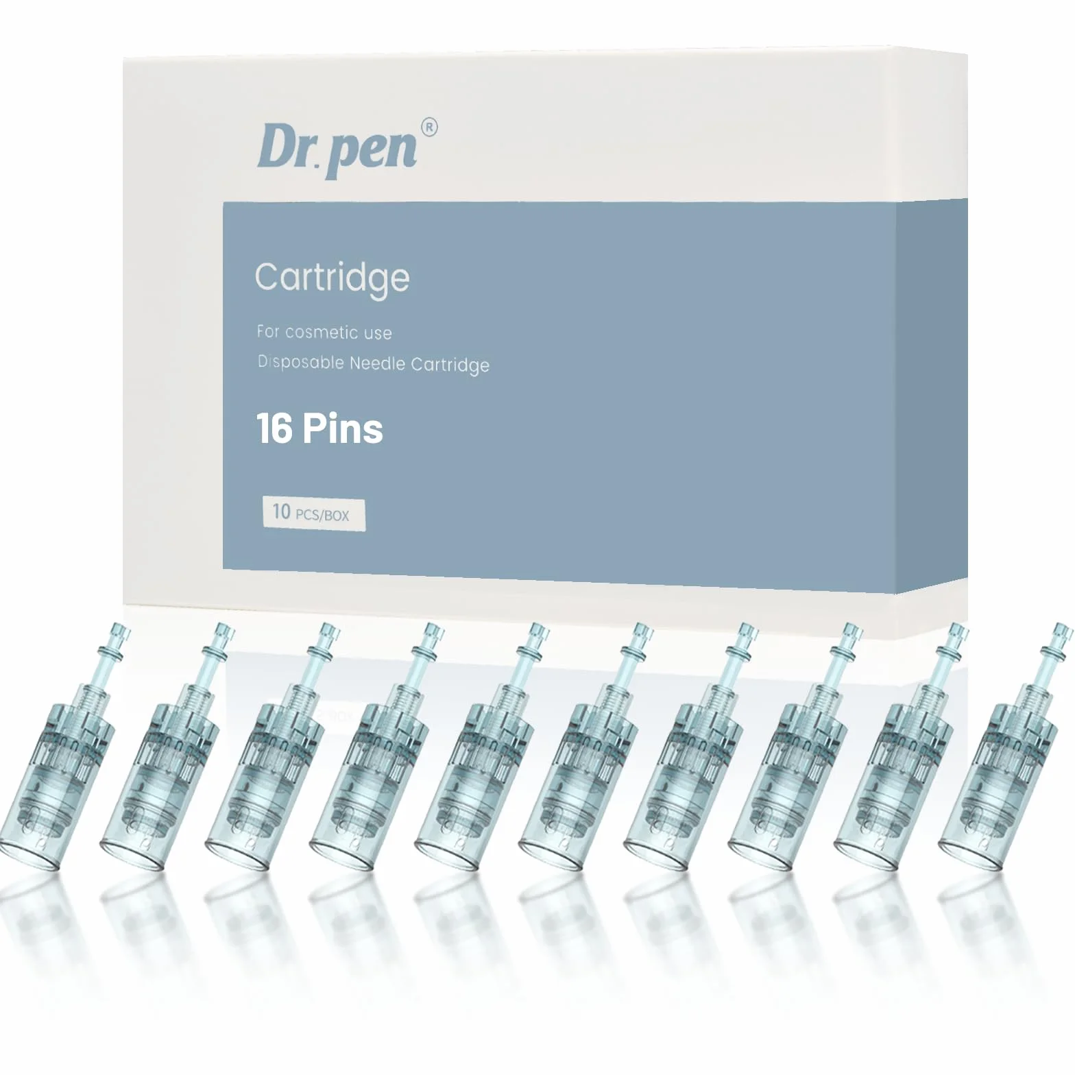 M7S/M8 10 Pezzi 16P Cartucce Microneedling - Confezione da 10 Aghi di ricambio usa e getta originali per penna Microneedling - per Dr. Pen M7S/M8 Microneedling Electric Derma Pen