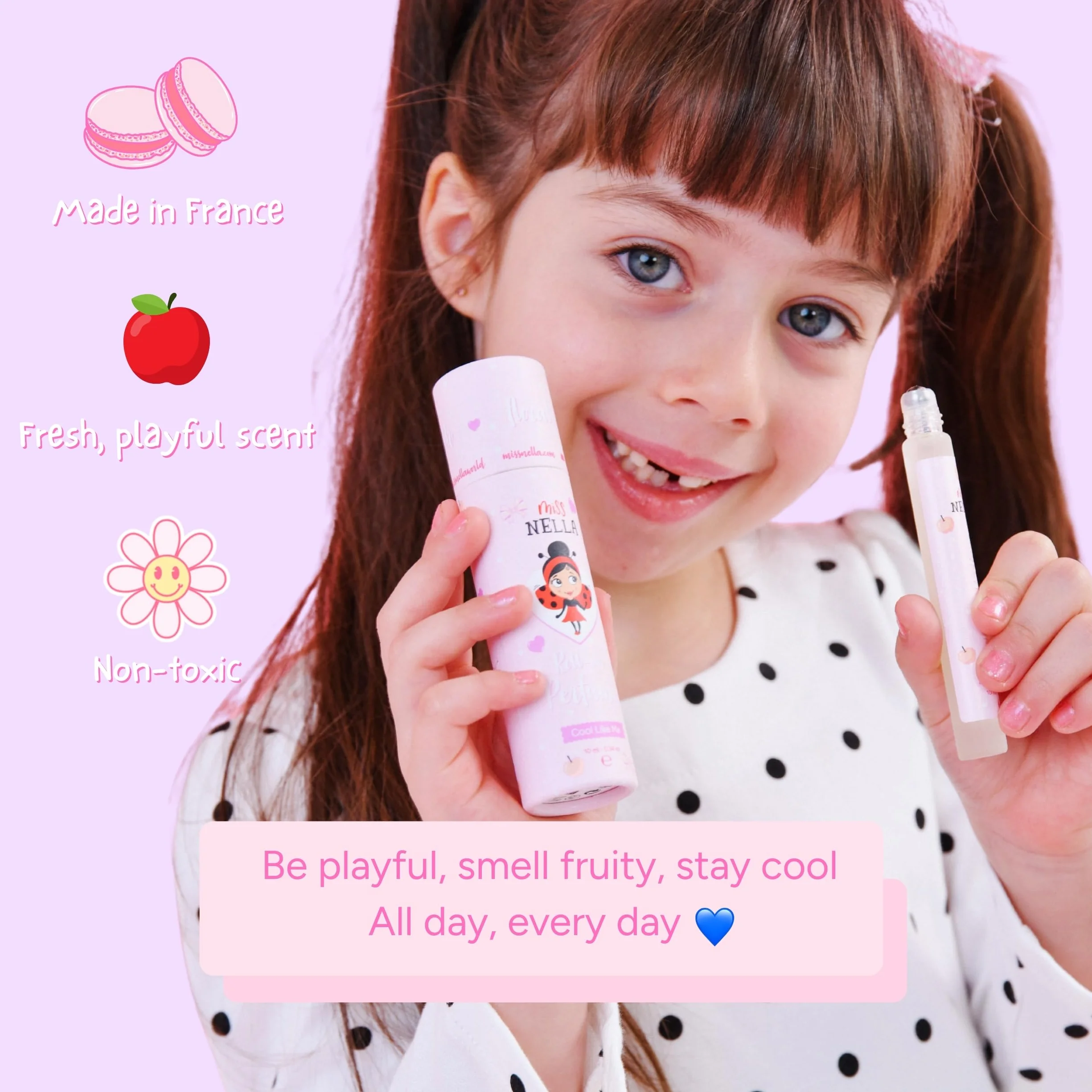 Miss Nella Cool Like Me- Olio profumato, delicato e non tossico per bambini, formula a base naturale