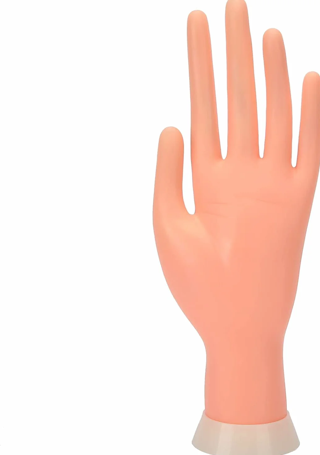 Mano per Pratica - Modello Flessibile Morbida Plastica per Nail Art Manicure Dito di Formazione 9.3 * 6.0 * 24.5cm