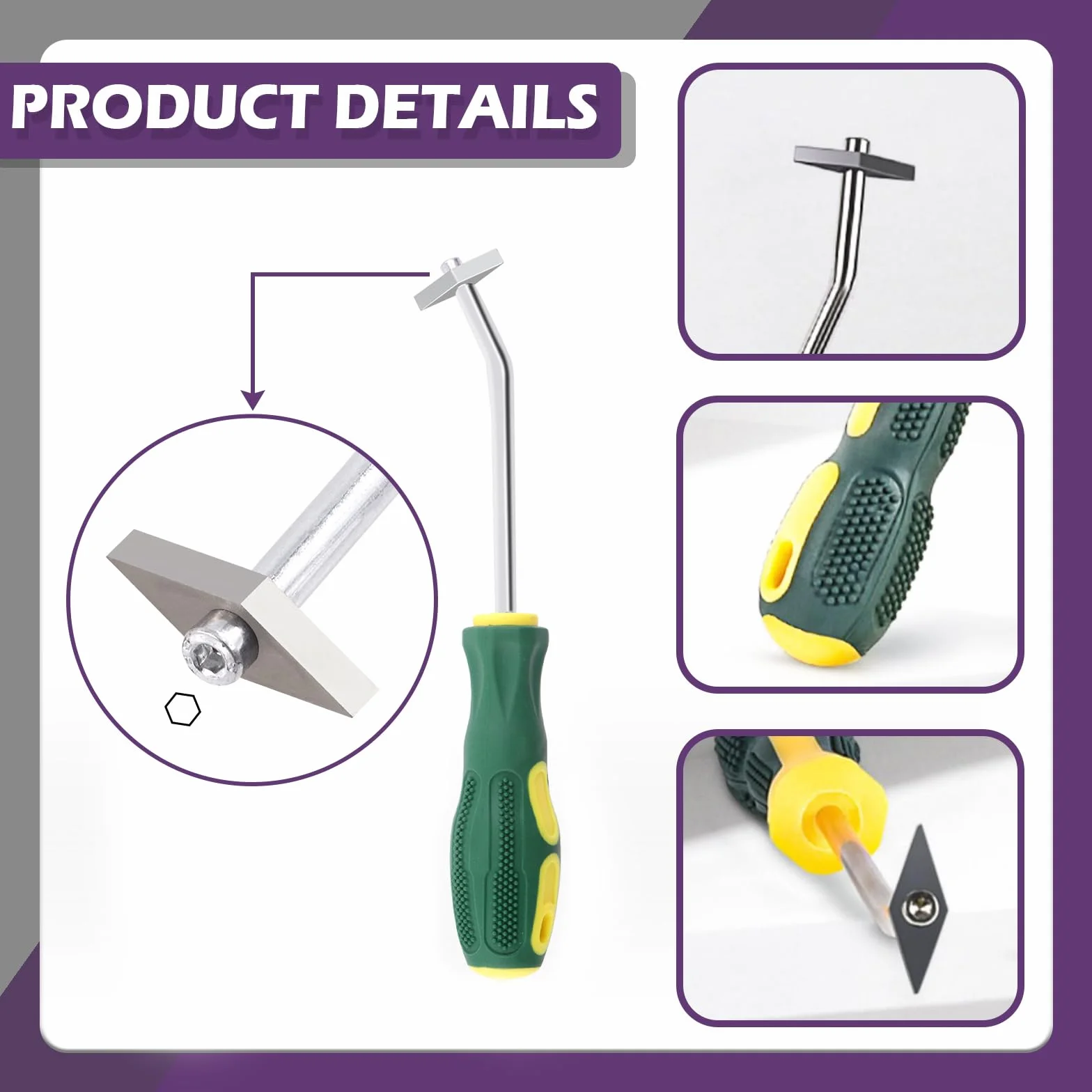 Swpeet 7 pezzi strumento rimozione grout piastrelle con lame extra e kit supporto