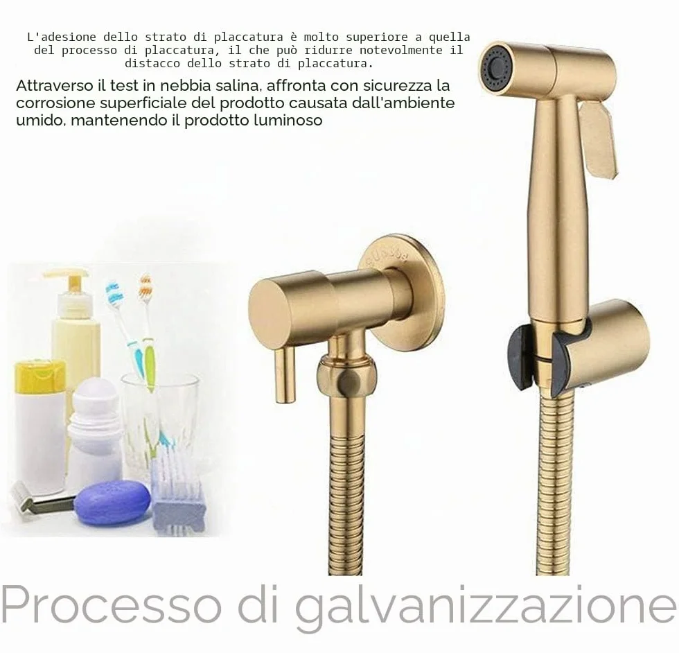 Spruzzatore Bidet WC in Acciaio Inossidabile Oro LOSCHEN