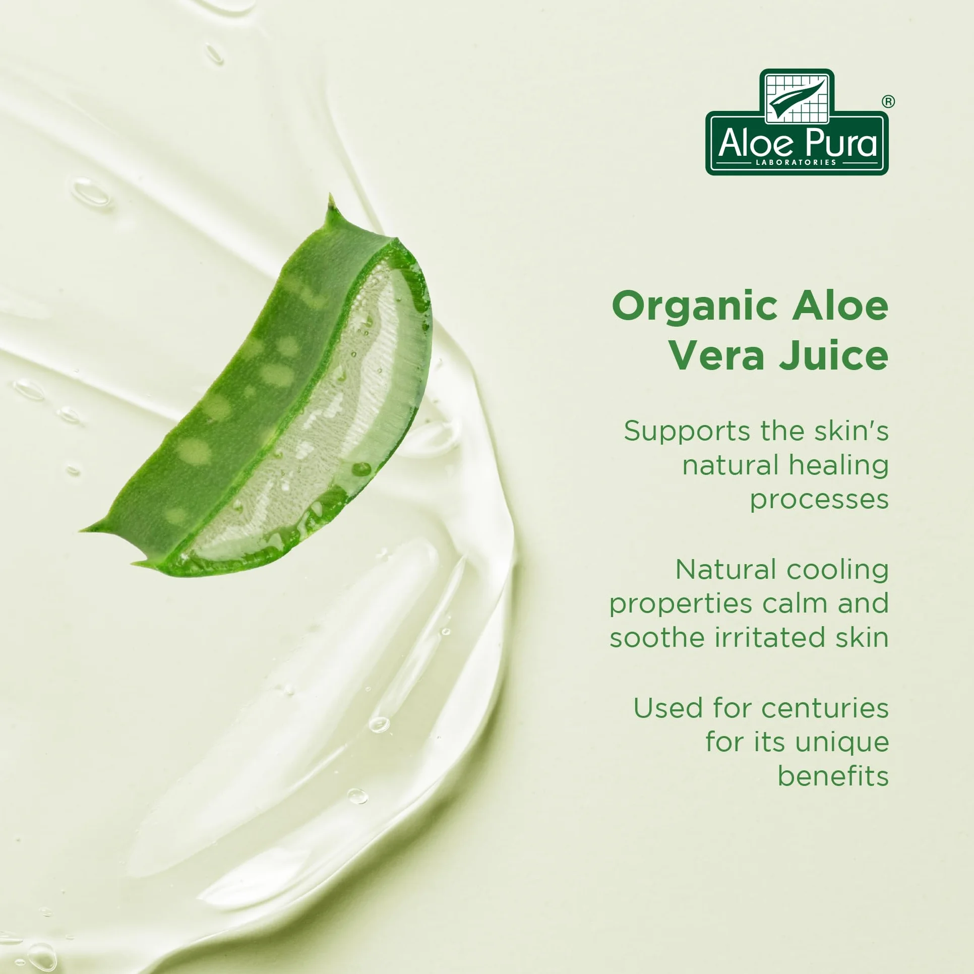 Gel Aloe Pura Aloe Vera, Naturale, Vegano, Senza Crudeltà, Senza Parabeni e SLS, Rinfrescante, Lenitivo, 100ml