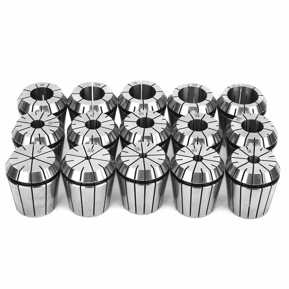 R8 ER40 Collet Chuck Set 15 Pezzi Alta Forza di Serraggio Precisione