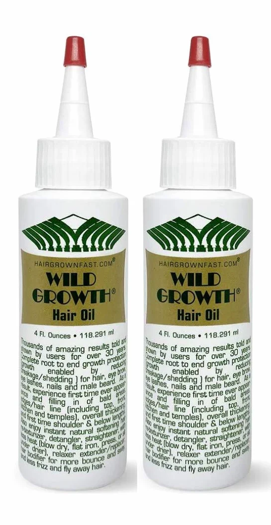 Wild Growth Set di 2 oli per capelli, 118 ml
