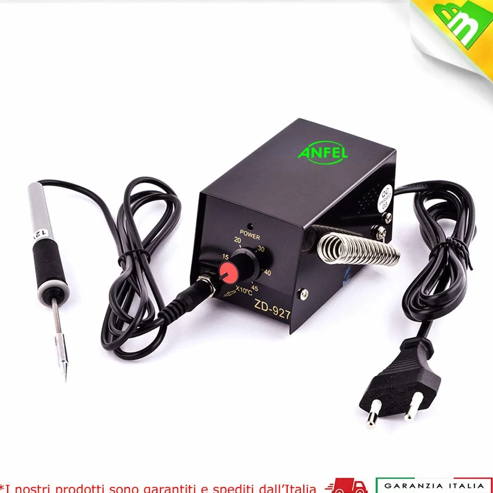 Stazione Saldante ZD-927 8W con Punta Fine 0,3mm Temperatura Regolabile 100-450°C