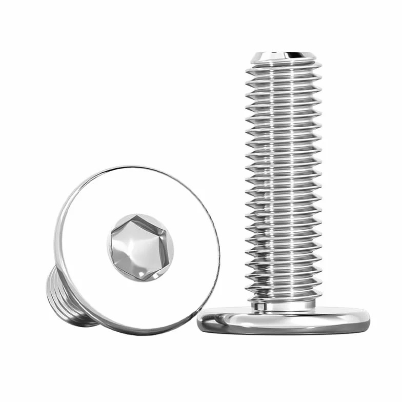 2 Pcs M12 x 70mm Esagono interno Extra sottili Testa piatta Bulloni A basso profilo Viti per macchine