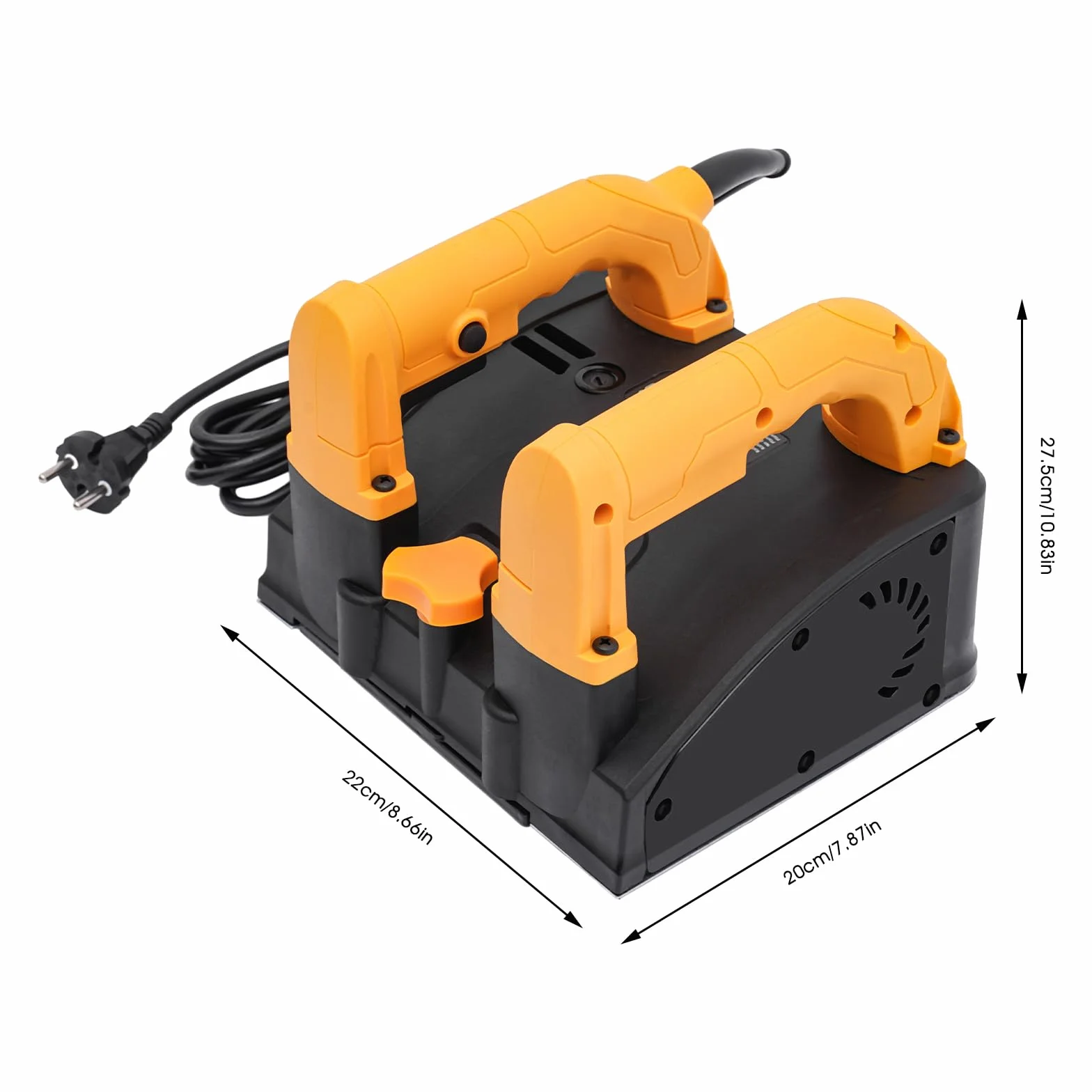 Fresa per calcestruzzo elettrica 1200 W 1000-4000 giri/min fresatrice portatile 26 lame profondità spazzolatura 1-4 mm larghezza 15 cm piallatrice a parete