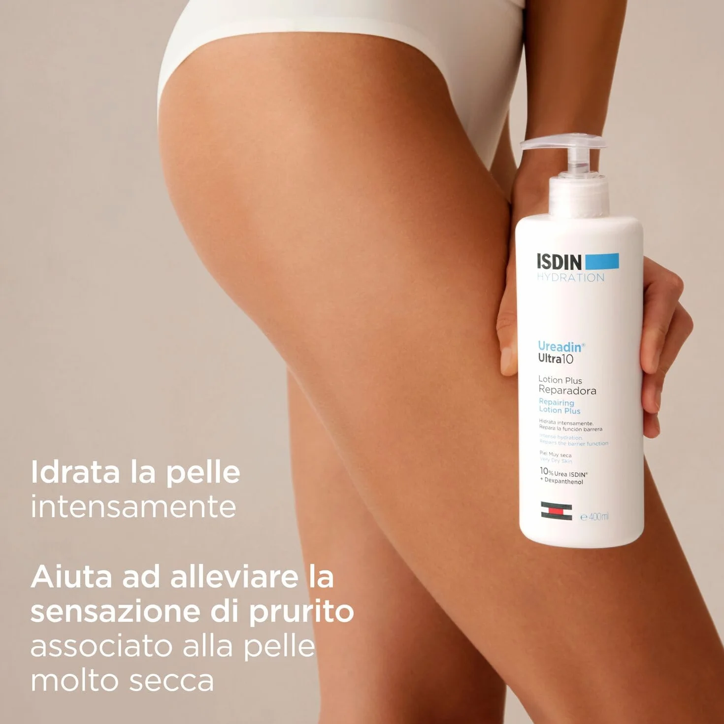 ISDIN Ureadin Ultra10 (400 ml) | Lozione Riparatrice con 10% Urea | Idrata Intensamente e Aiuta a Riparare la Funzione Barriera | Consigliata per Pelli molto Secche