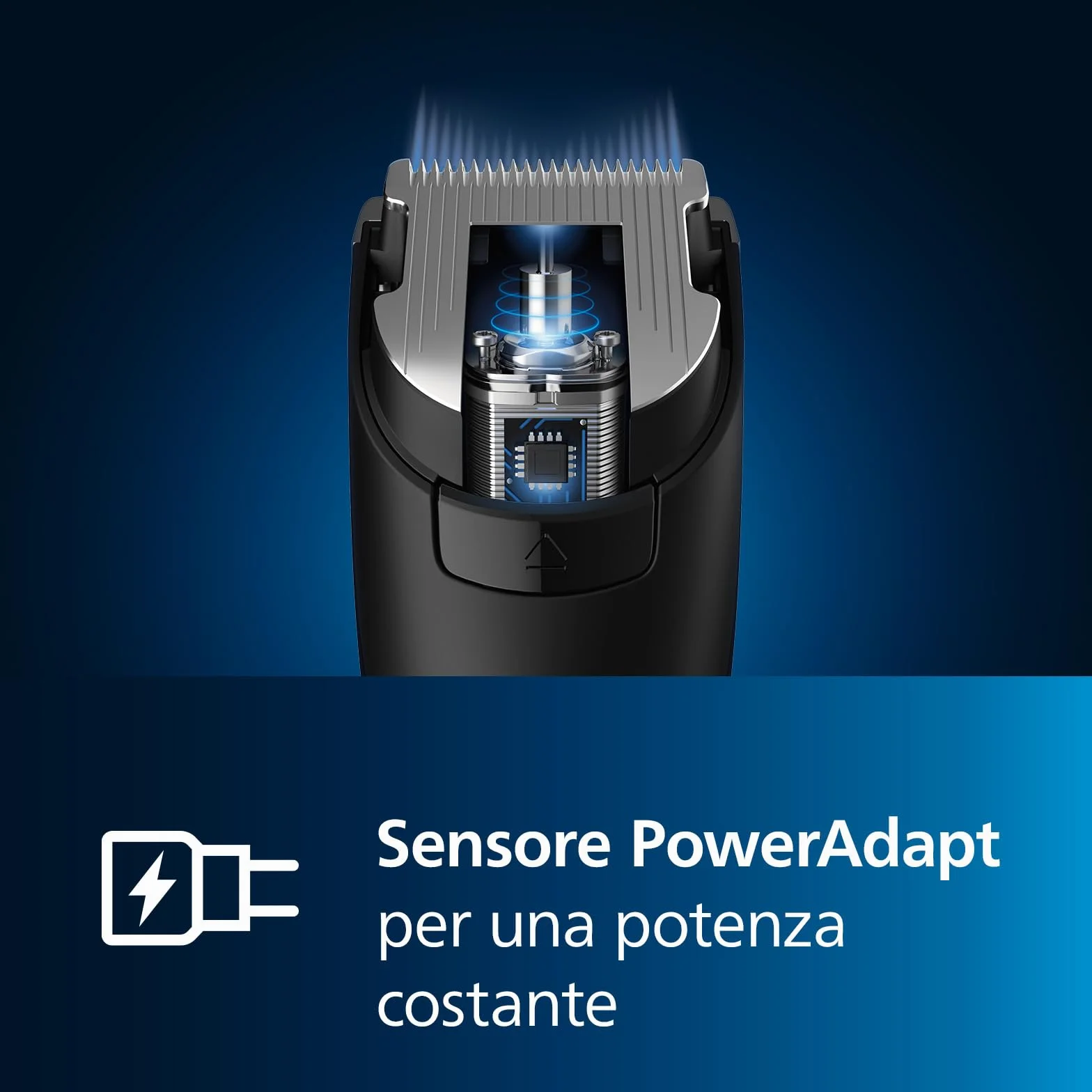 Philips HC9450/15 Serie 9000 Regolacapelli con Pettini Motorizzati, Lame in Titanio, 400 Impostazioni di Lunghezza, Precisione 0.1 mm, Tempo Funzionamento 120 min