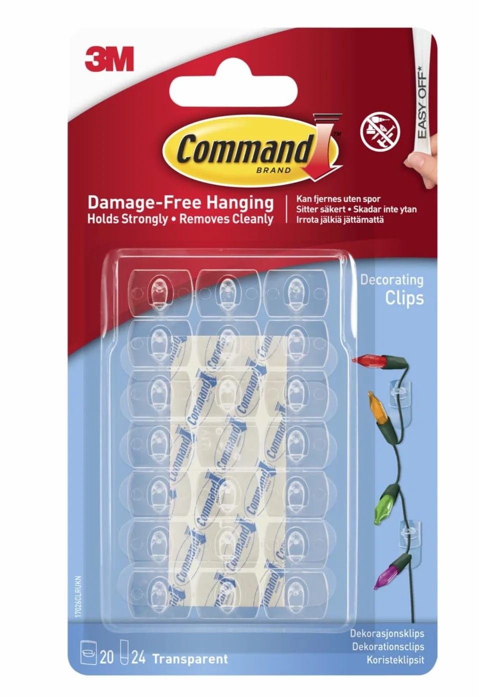 3M Command Molette Decorative con Strisce Chiare