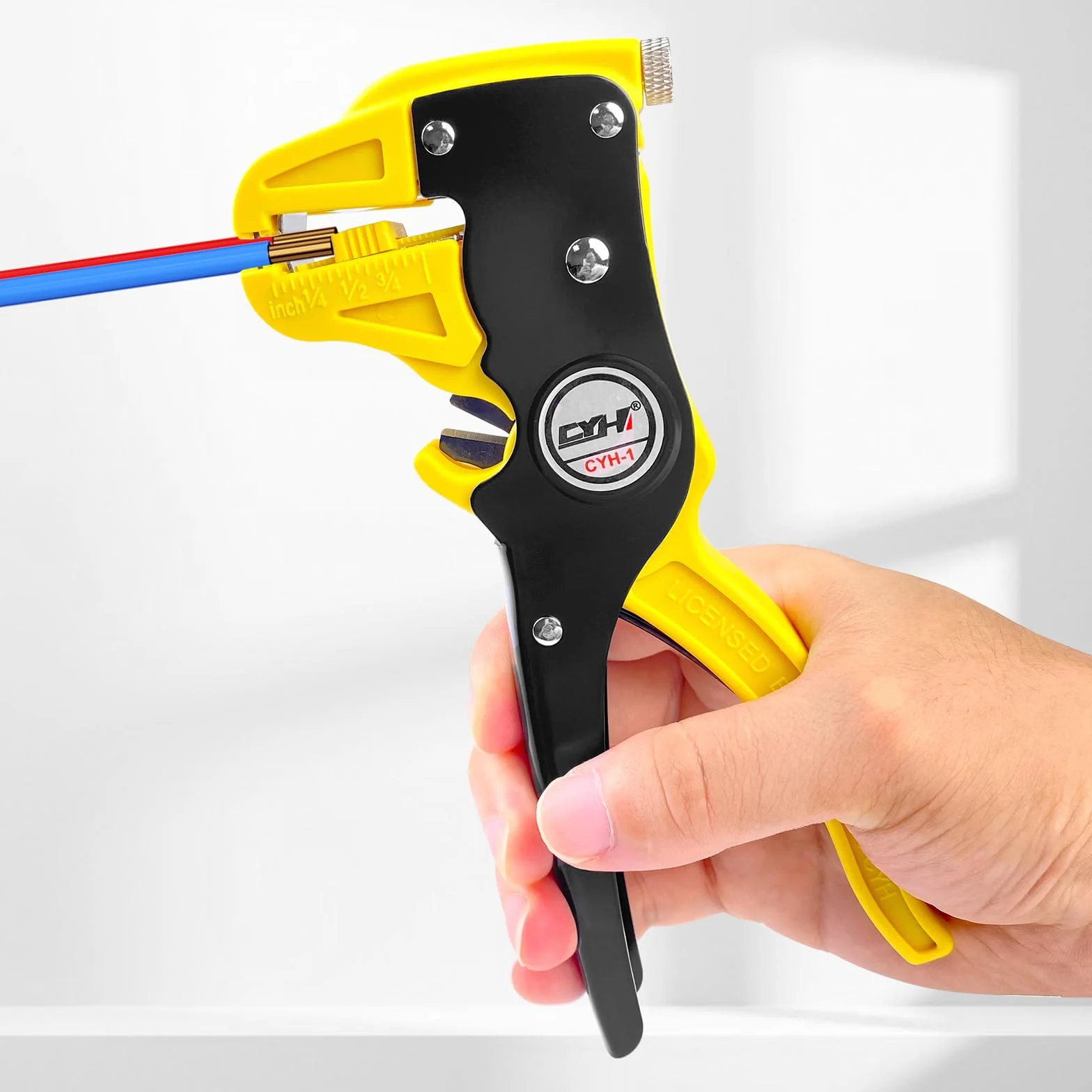 Relota Pinza Spelafili Automatica 2 in 1, Spellacavi Frontale Autoregolabile 0.5-6mm per Taglio Cavi