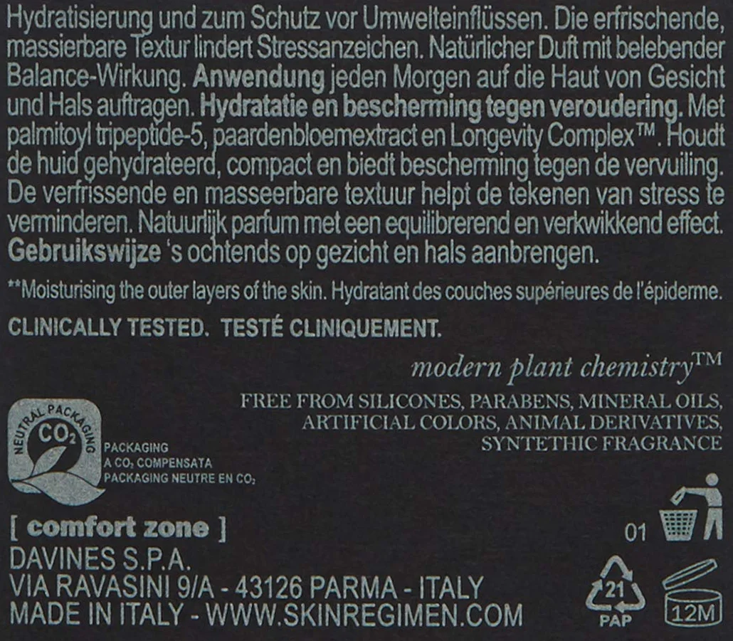 Comfort Zone, Crema y leche facial - 50 ml.
