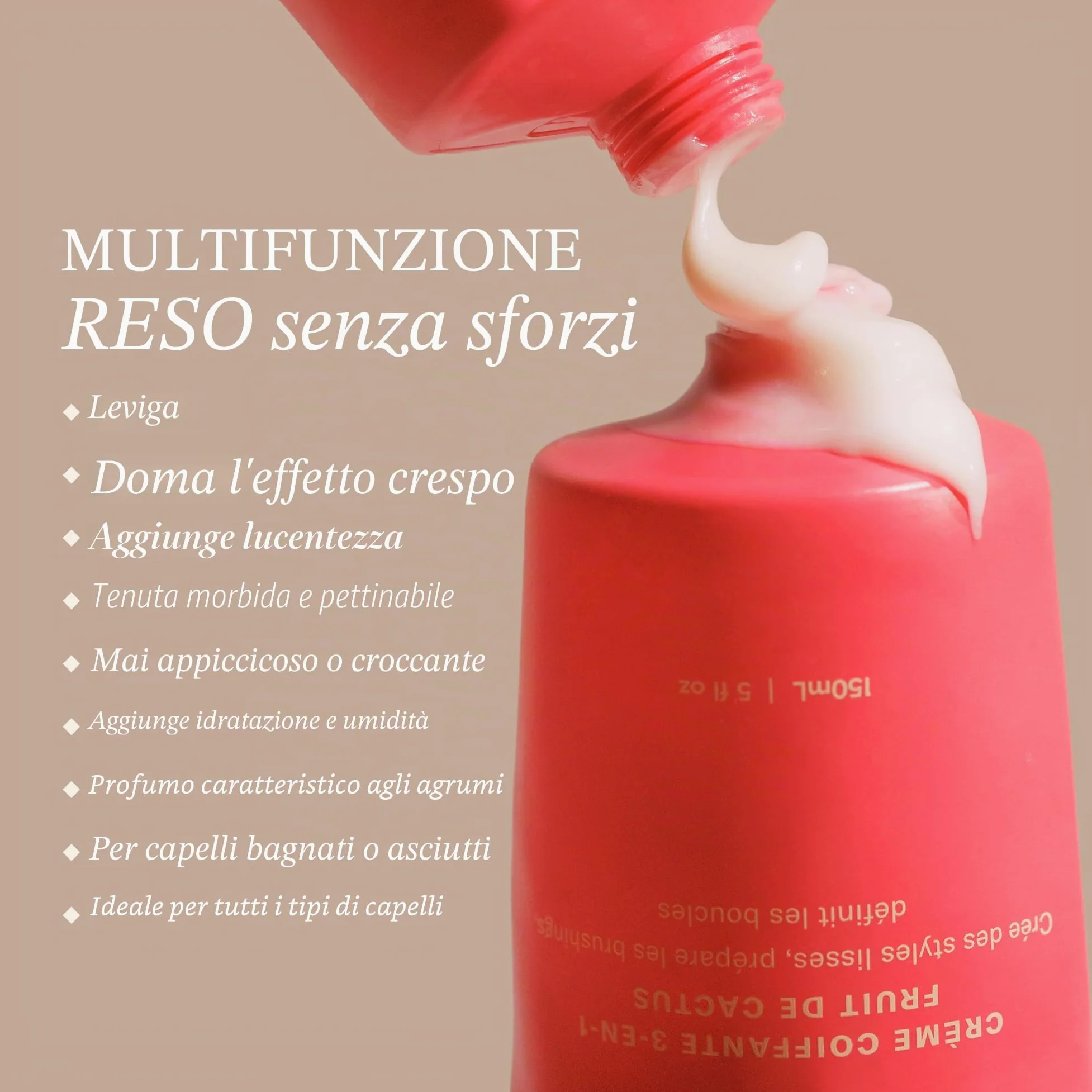 DAE Hair Cactus Fruit 3 in 1 Crema per lo styling (5 once)