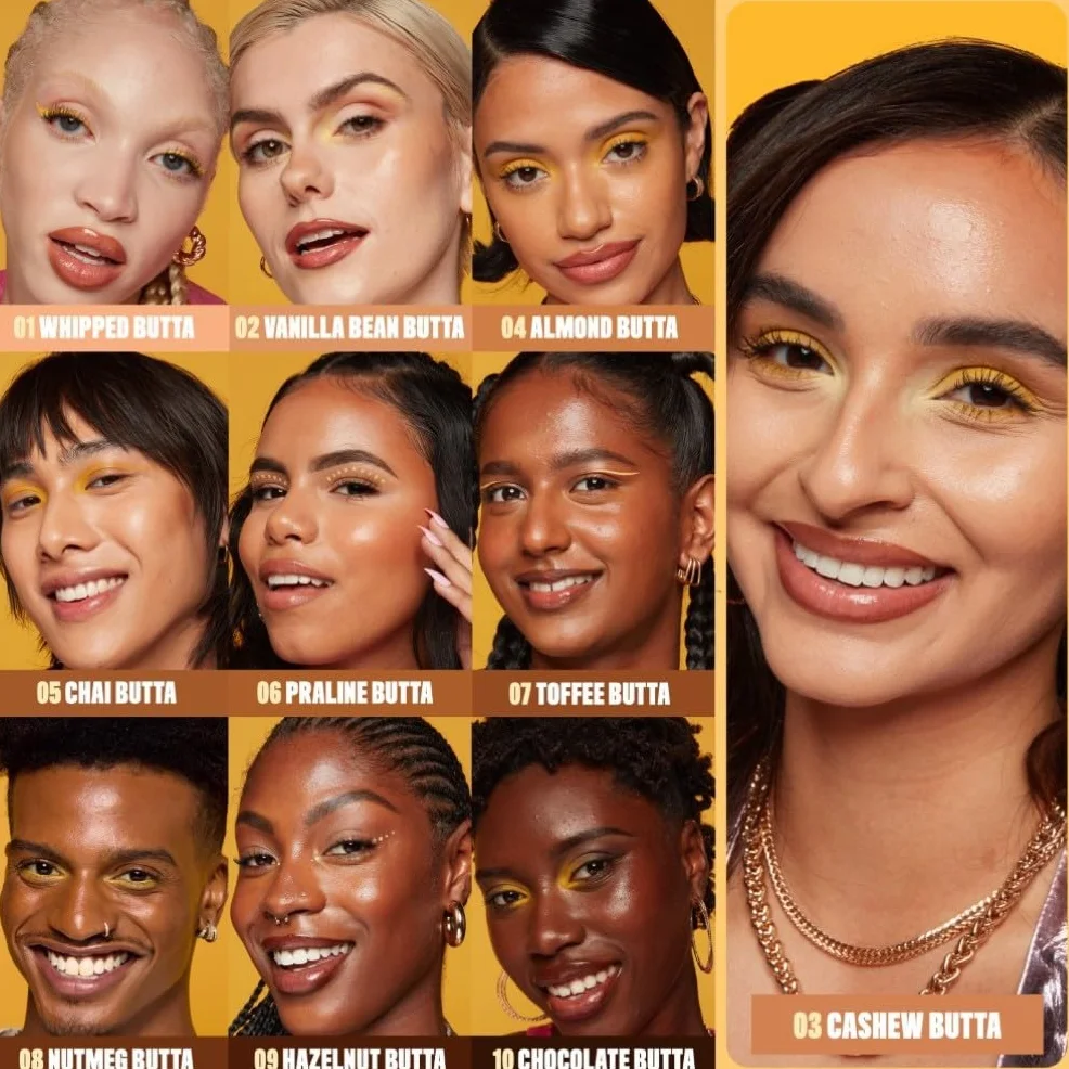 NYX Professional Makeup Fondotinta Illuminante, Per Tutti i Tipi di Pelle, Incarnato Uniforme e Luminoso, Effetto Naturale e Tenuta fino a 12H, Con SPF 30, Buttermelt Glaze, Tonalità: 03 Cashew Butta