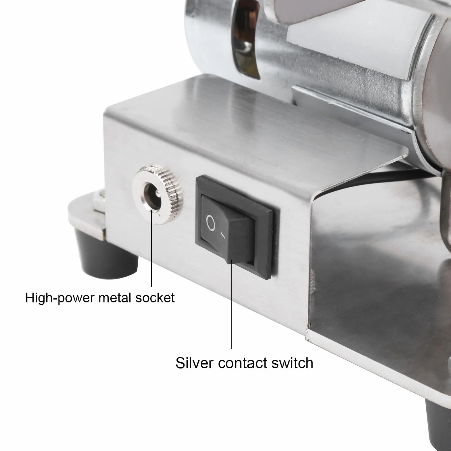 Levigatrice a Nastro Elettrica Banco 4500-9000 RPM Smerigliatrice per Legno Metallo Affilatura con Supporto