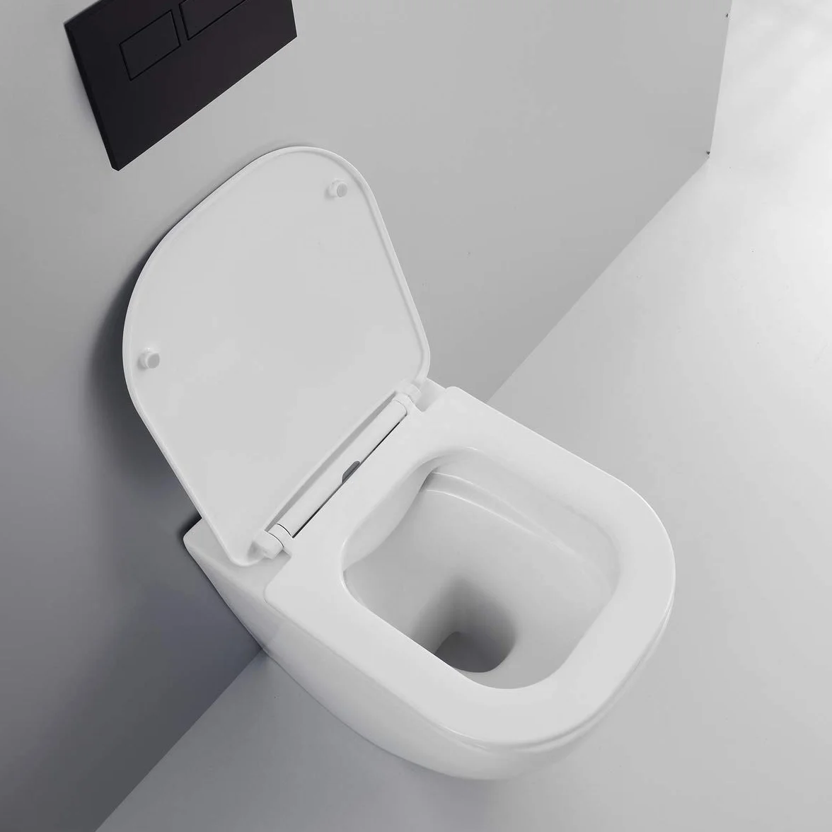 Sanitari bagno a terra filo muro Wc rimless copriwc soft close bidet mod. Nook