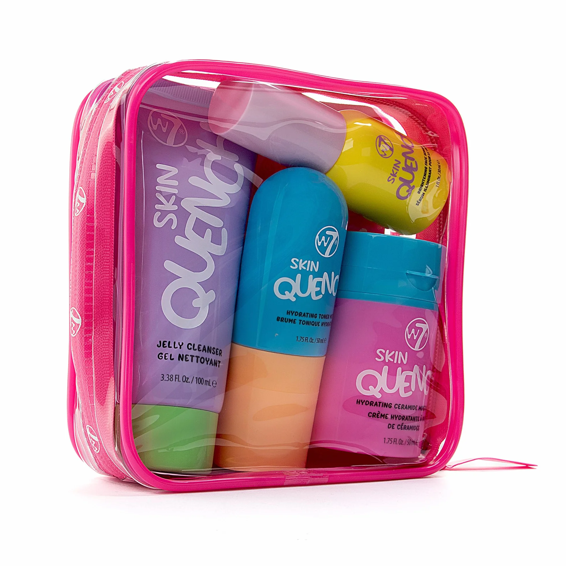 W7 Set regalo Skin Quench formato grande - Set di skincare idratante con aloe vera e ceramidi - Routine di skincare completa a casa di lunga durata