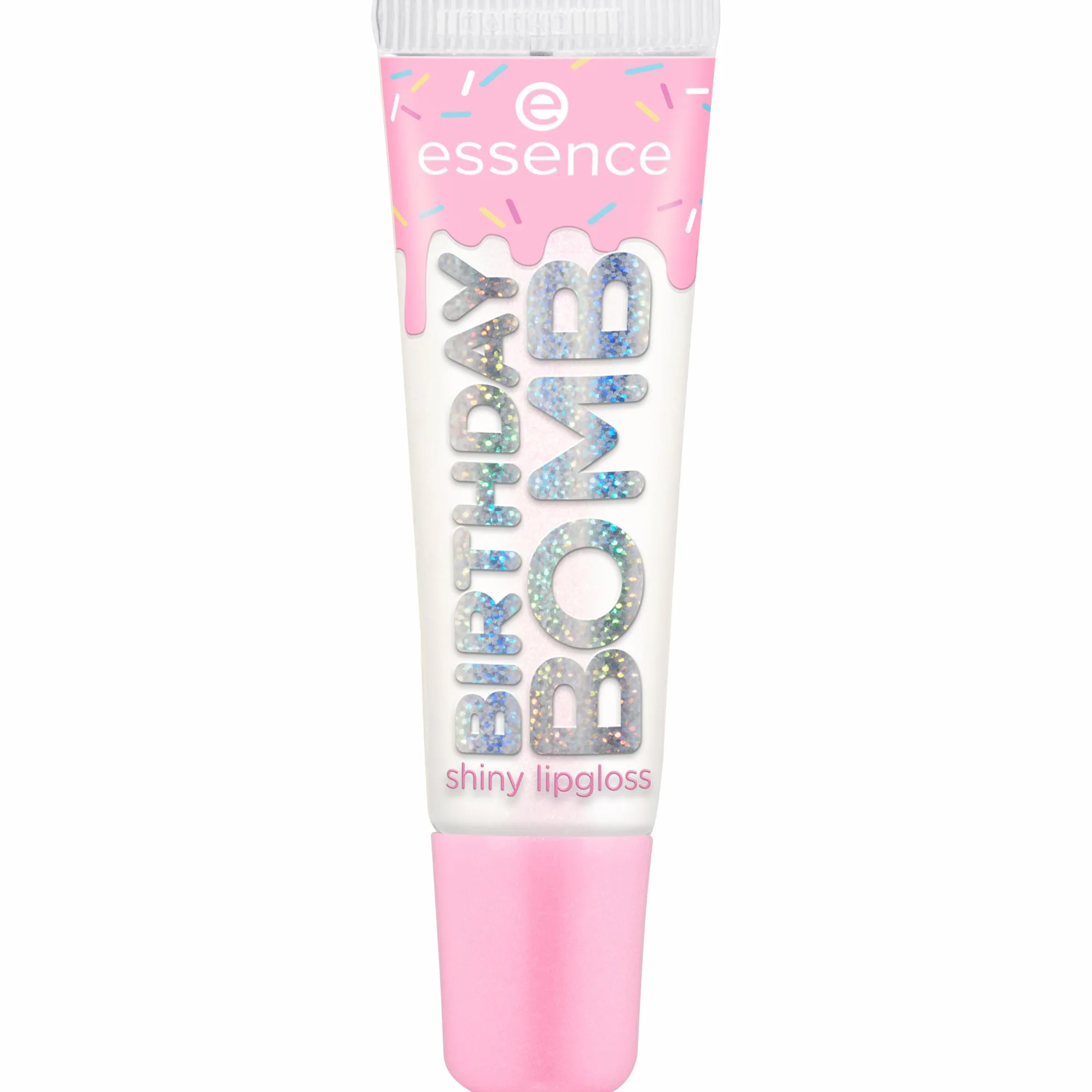 essence BIRTHDAY BOMB shiny lipgloss, naturale, lucida, rugiadosa, brillante (10ml)