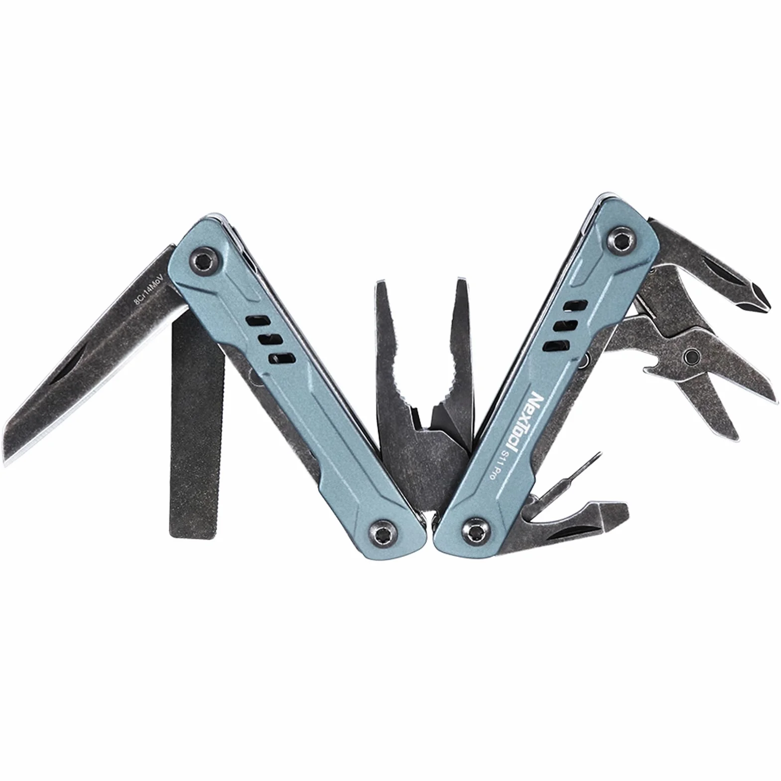 NexTool Multitool Mini Sailor S11 Pro 12 in 1, strumento multiuso EDC compatto in acciaio inossidabile