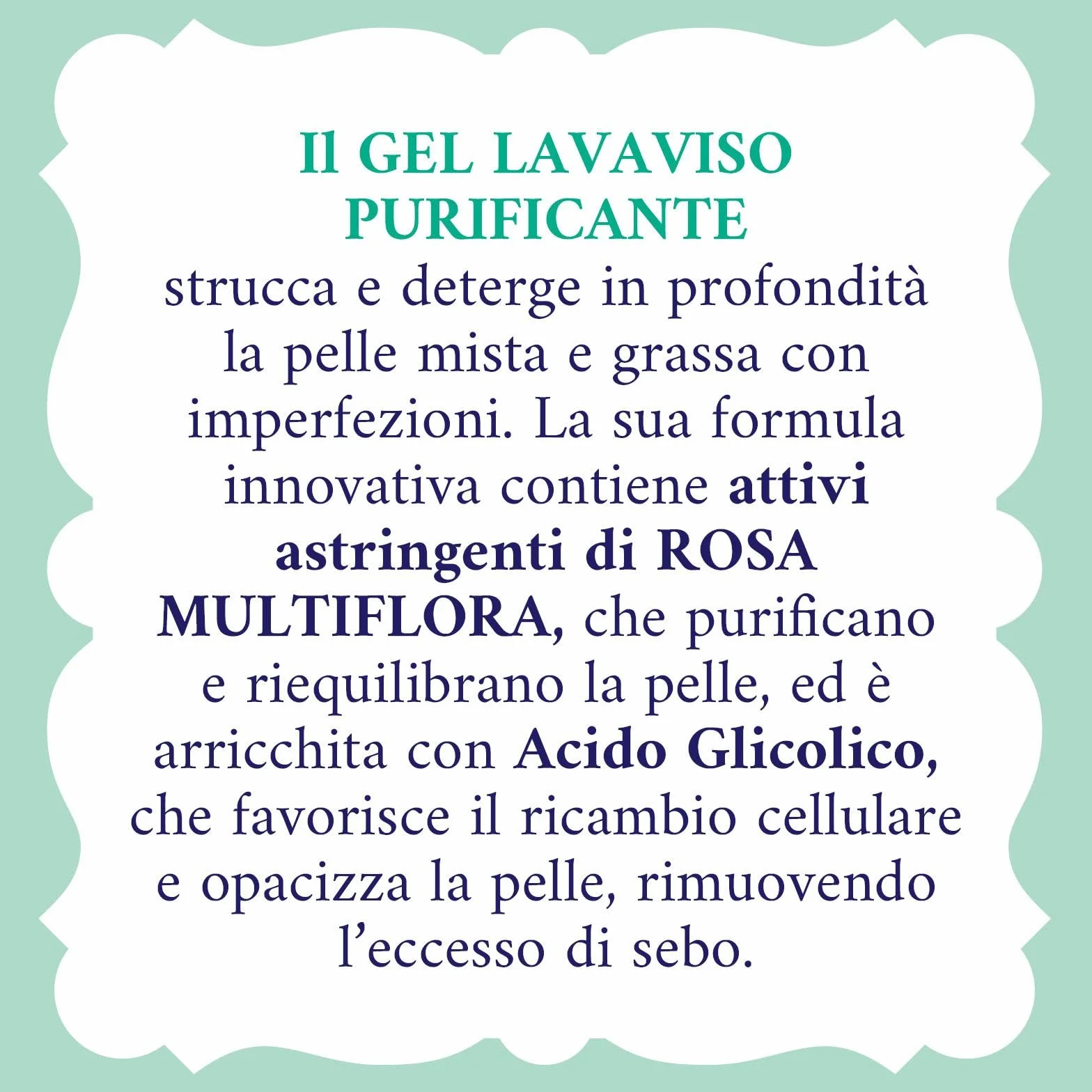 Acqua alle Rose, Gel Lavaviso Purificante con Attivi Astringenti di Rosa Multiflora, Detergente Viso per Pelli Miste o con Imperfezioni, Deterge, Purifica e Opacizza, Uso Quotidiano, 200 ml