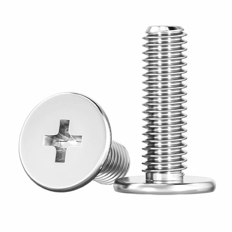 Bulloni Acciaio inossidabile 304 M5 x 14 Testa piatta Croce Viti per computer