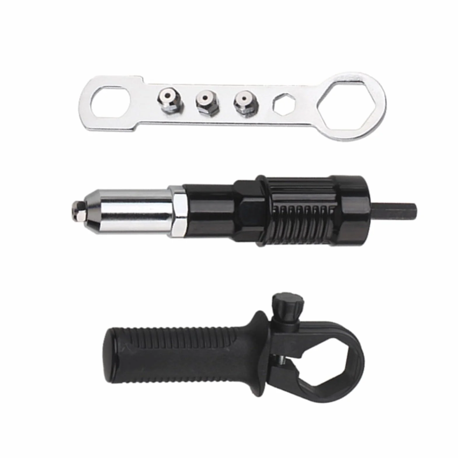 NexRen Kit Adattatore per Rivettatrice per Trapano Elettrico in Acciaio