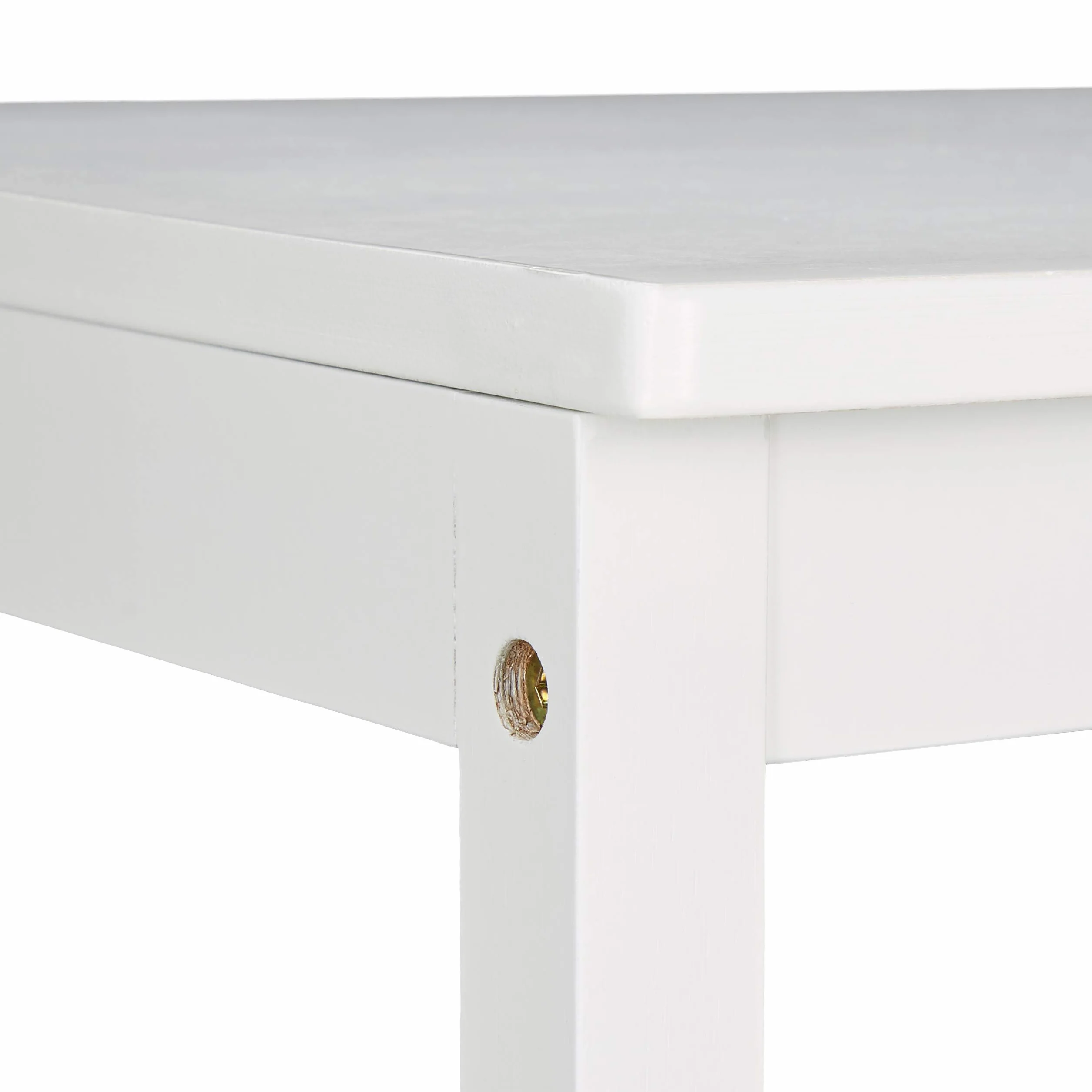 Relaxdays Sedia Portasciugamani in Bambù 133x40x42 cm Bianco
